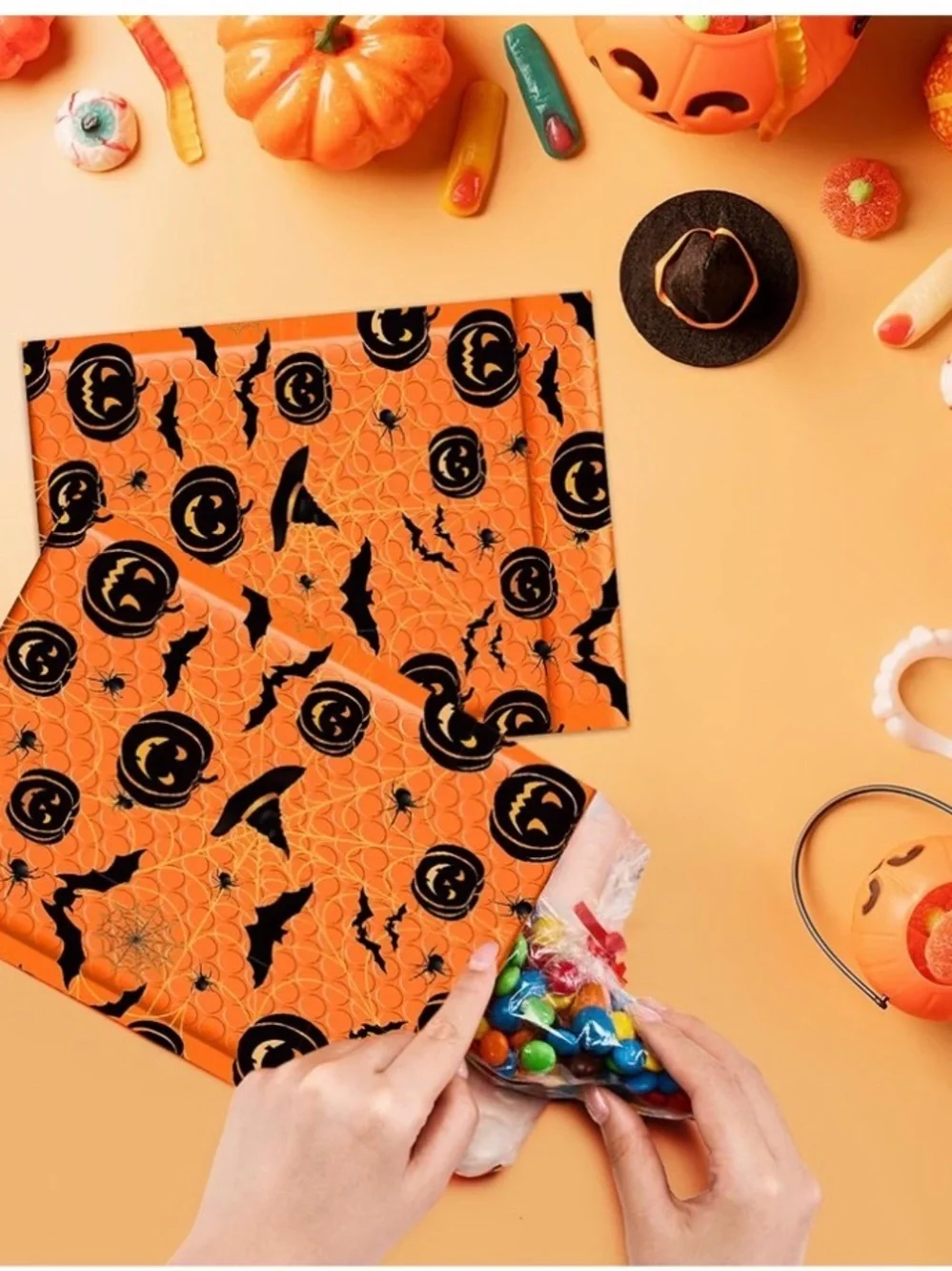 (10) Halloween Bubble Mailers (6”x10”) Witch Hat
